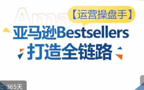 亚马逊运营实战：从选品到广告投放，打造Bestsellers全链路优化技巧