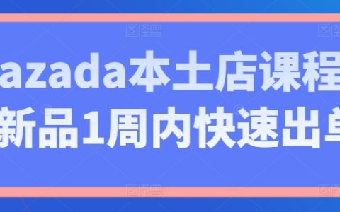 Lazada本地店铺培训课程：新品一周内实现快速销售的策略与技巧