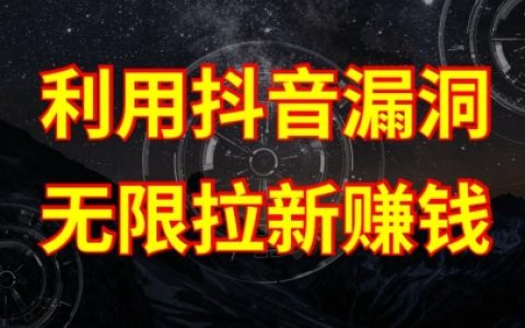 抖音链接漏洞惊天内幕：破解赚钱新套路，揭秘漏洞原理及操作流程！