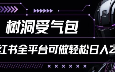 全平台小红书树洞受气包项目解析：轻松实现日入千元【揭秘】