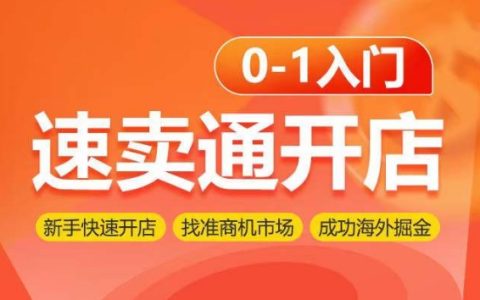 速卖通开店新手指南：0-1快速入门，精准把握市场商机，轻松实现海外掘金！