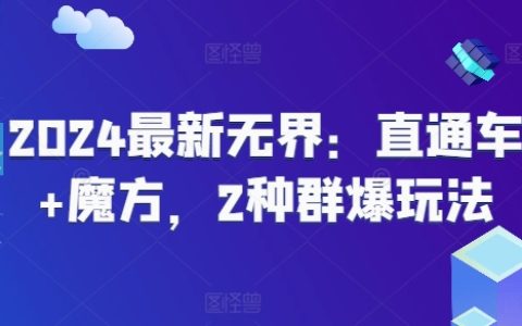 2024全新无界：直通车与魔方的双重群爆策略秘籍