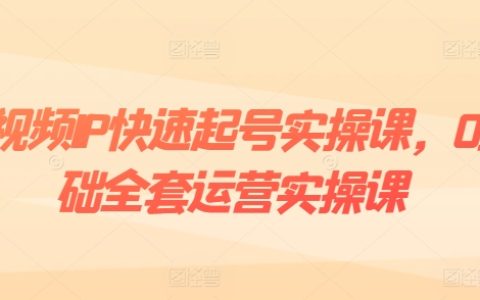 零基础短视频IP快速起号实操课：全套运营实战教程，爆款内容策划+粉丝增长策略+多元变现技巧，一步到位打造爆款账号