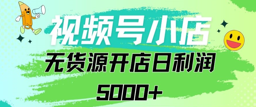 视频号无货源小店从0到1日订单量千单以上纯利润稳稳5000+【揭秘】