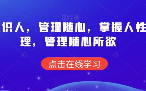 人心洞察术：人性管理法则实战指南，轻松驾驭团队管理秘诀