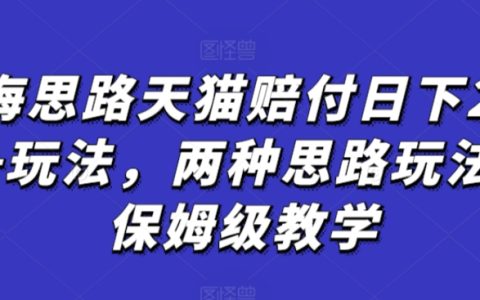 蓝海视角下天猫赔付日超 2000 盈利玩法，两大思路全解【纯揭秘】