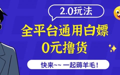 全平台白嫖撸货项目2.0版解析：破解2980元收费课程，撸货玩法揭秘