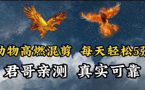 揭秘动物混剪技巧：每日轻松制作5张视频，简单剪辑吸引观众【高效方法】