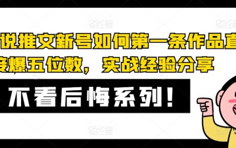 AI小说推文新手必看：首作引爆五位数阅读的实战攻略