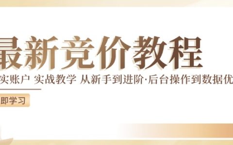 实战攻略：真实账户竞价实操，新手到进阶全攻略，全面解析后台操作与数据优化技巧