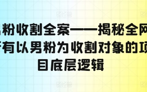 男性粉丝营销攻略：深度解析全网热门男性粉丝吸金项目核心策略