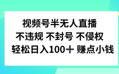 揭秘视频号无人直播高效赚钱技巧,不违规不封号，轻松日入100+【揭秘】