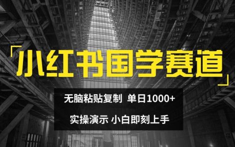 轻松掌握国学领域赚钱技巧：一键复制，日赚千元，新手快速入门教程