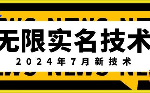 2024年7月震撼发布：无限实名技术新突破，独家最新口子揭秘，颠覆传统，外面收费888-3688的技术