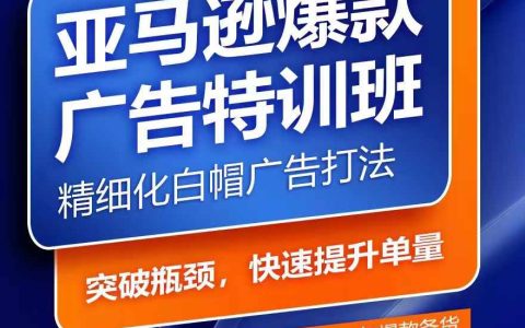 亚马逊广告高效特训营：快速精通关键词策略，优化广告效果，旺季销量飙升实战攻略