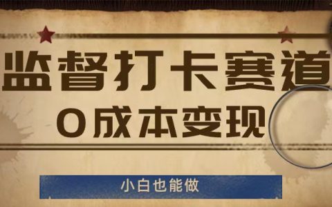 零成本启动的监督打卡项目：新手也能轻松实现的盈利秘籍【深度解读】