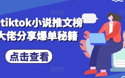 海外TikTok小说推文榜二高手分享爆款秘籍，助力轻松吸粉变现