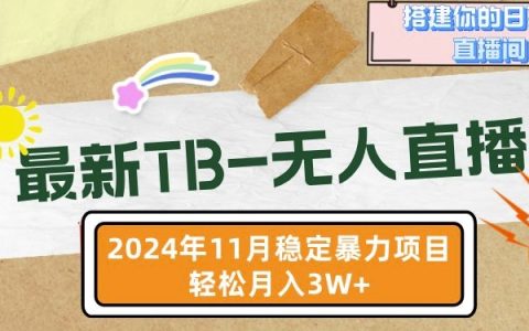 最新揭秘：打造永不落幕的直播间，11月最新人气无人直播技巧，轻松实现月收入过万