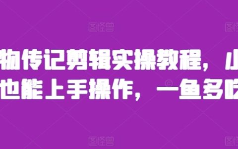 人物传记视频剪辑实操教程：小白也能快速上手，实现多平台发布