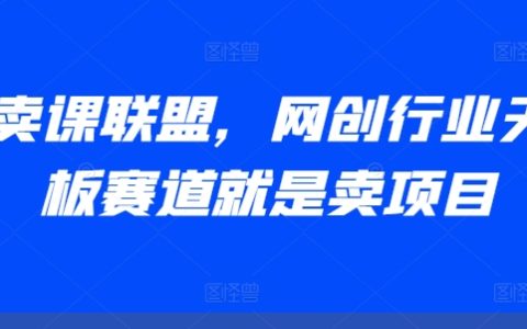 AI助力网创行业：顶级赛道之卖项目联盟