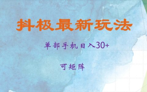 抖音高效变现攻略，单日收入30+，支持批量操作，快速收益揭秘