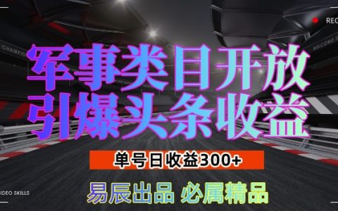 军事内容热潮席卷平台，单日收益可达3倍，新手快速上手赚翻天！深度解