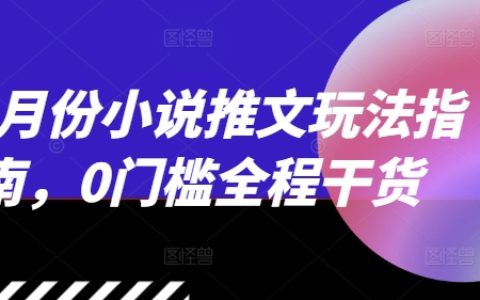 12月小说推广技巧全攻略：无门槛全程实用指南