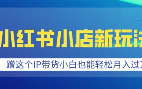 小红书新店经营秘籍：借势热门IP实现轻松带货，新手小白月入过万指南