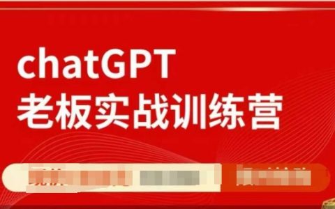 ChatGPT实战训练营：利用GPT技术提升个人能力，一人顶一个团队