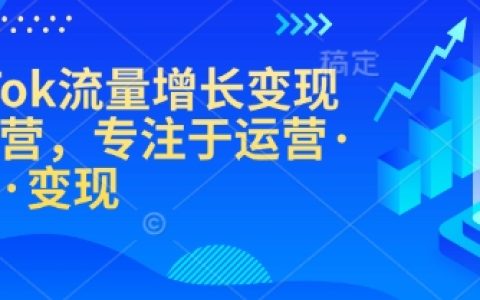 TikTok流量增长实战课程：从零到精通的运营、涨粉与变现技巧