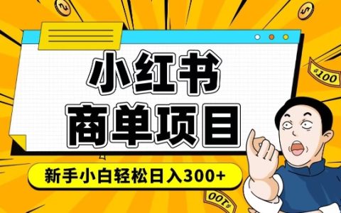 小红书商单变现项目：从千粉到稳定收益，月入6-8k的实战经验