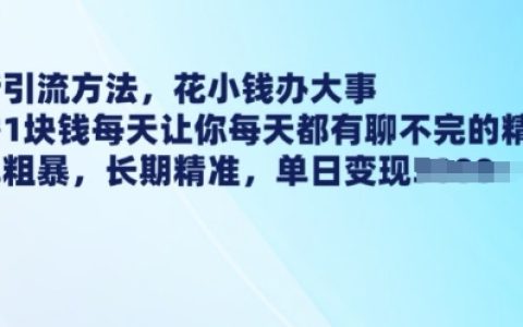 简单粗暴！1元低成本日引200+创业粉，长期精准获客SEO优化全攻略