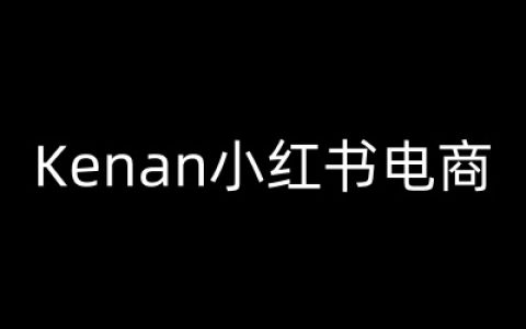 Kenan小红书电商营销教程-快速掌握小红书推广技巧